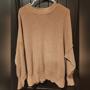 Aerie Beyond Sweater In Tan, Size M